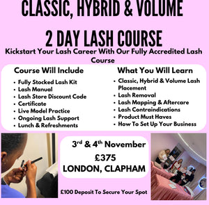 Classic, Hybrid & Volume Lash Course & Kit