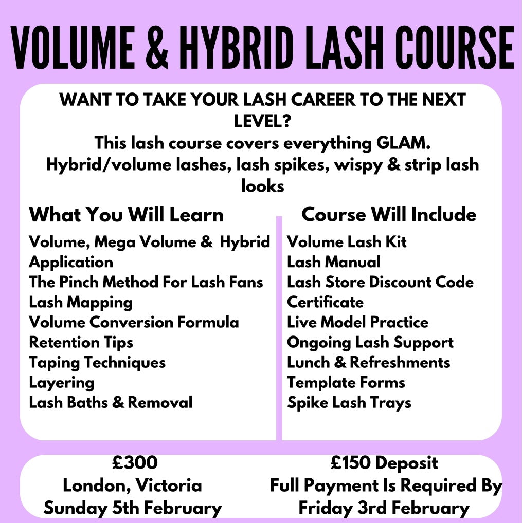 Volume & Hybrid Lash Course